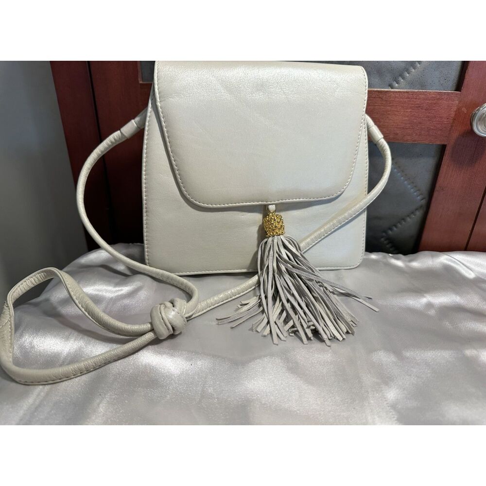 Vintage Ganson cream leather